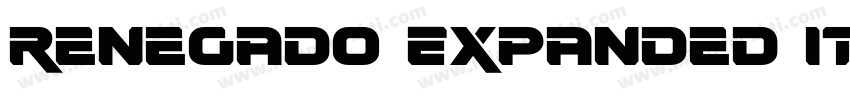 Renegado Expanded It字体转换